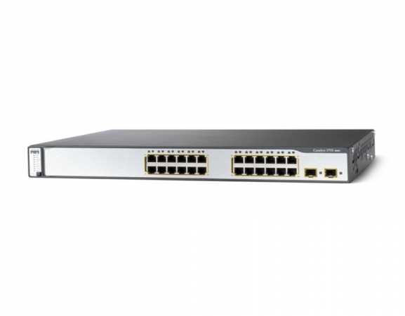 WS-C3750-24TS-S - Switch Cisco Catalyst 24 port