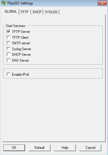 Configuration du logiciel TFTPD32 1